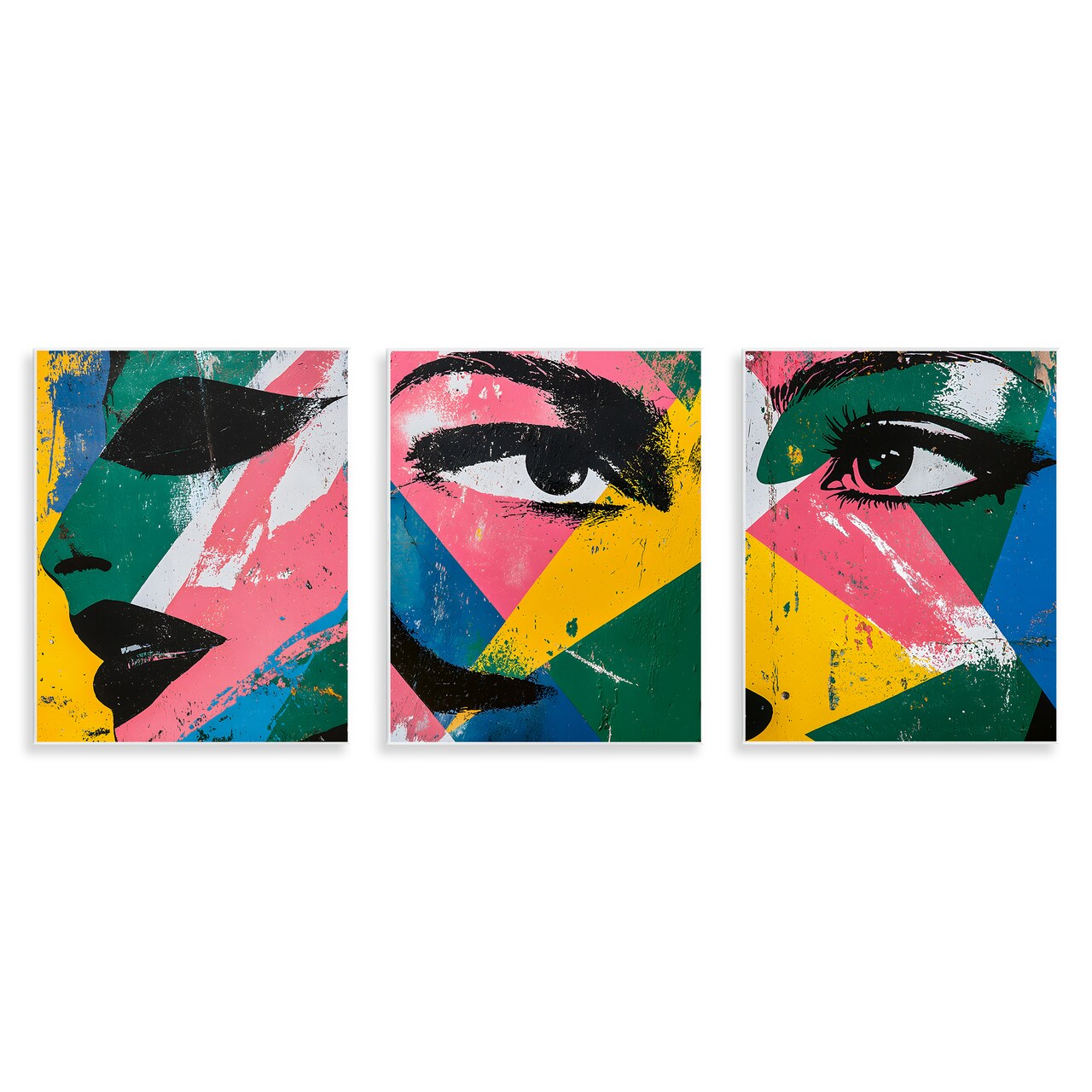 Stupell Industries Face & Eyes Fractal Wall Plaque By Walker Noble